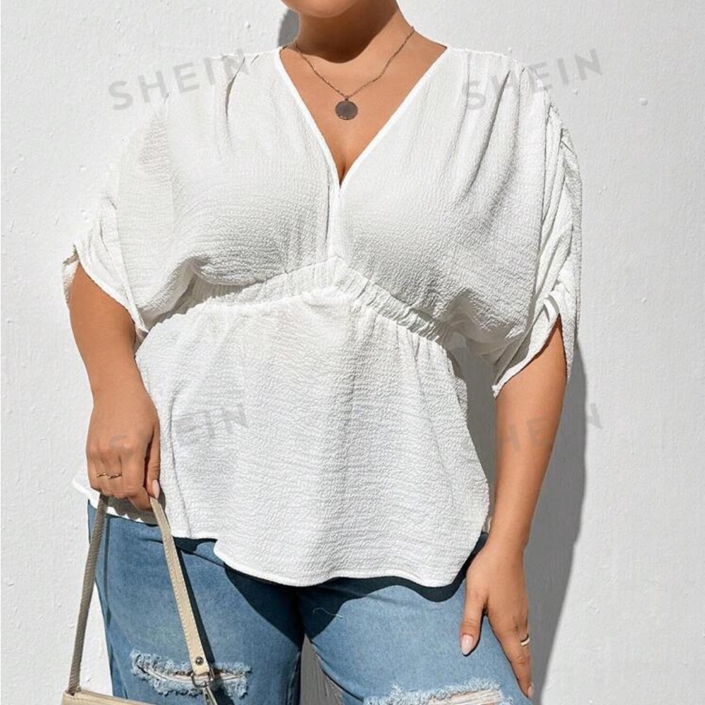 White flowy blouse